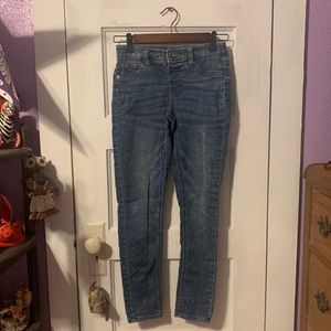 Justice Light Acid Washed Mid Rise Girls Jeggings